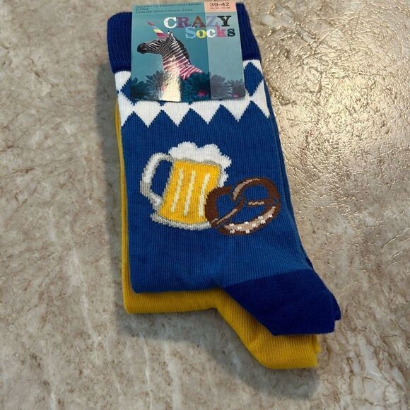 Octoberfest Crazy Fun Socks - Picture 1 of 4